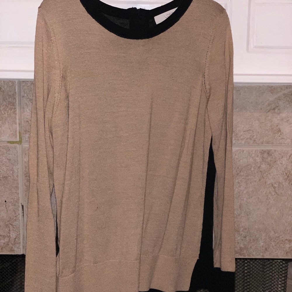 Two color sweater size L from LOFT